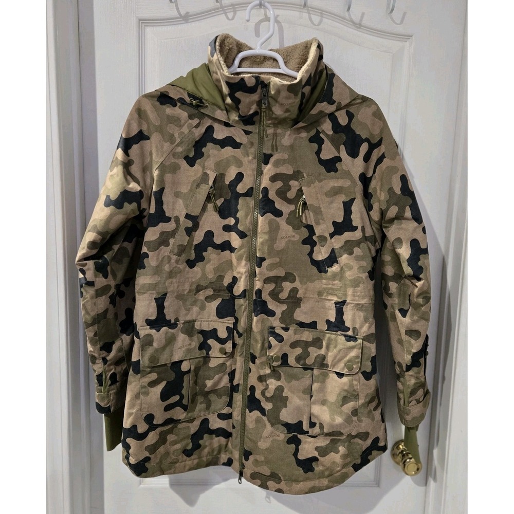 Womens Burton Prowess Camo Ski Jacket XL Hunting Cabin Core Gorpcore